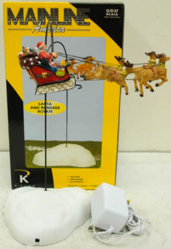 K-Line K42445 Flying Santa Claus & Reindeer LN/Box