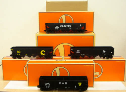 Lionel 6-26937 O Gauge Diecast 4-Bay Hopper Set (Set of 4)