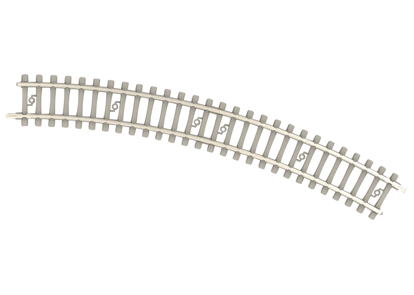 Trix 14522 Minitrix 9" Radius Curved Track with Concrete Ties