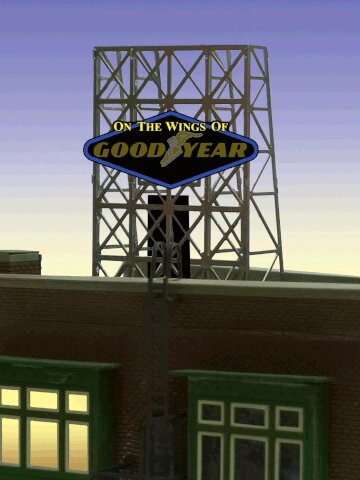 Micro Structures 33-9120 N/Z Goodyear Animated Billboard