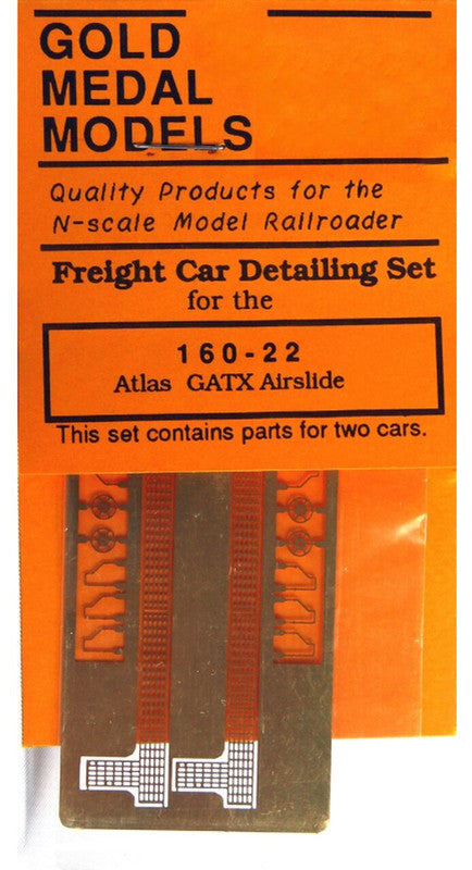 Gold Medal Models 160-22 N Atlas GATX Airslide Hopper Freight Car Detailing Set