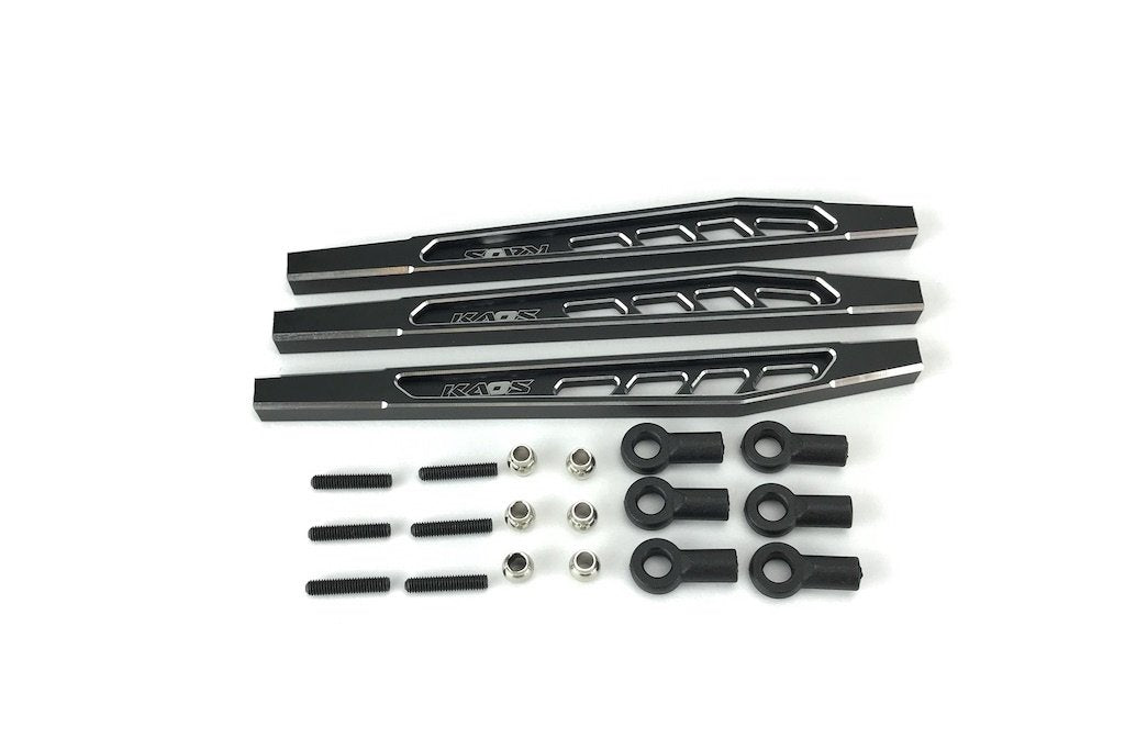 CEN CKD0374 KAOS CNC Rear Upper and Lower Suspension Links (Set of 3)