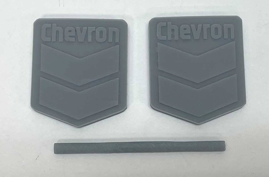 Phoenix Precision Models 31650 HO Unpainted Chevron Gas Sign (Pack of 2)