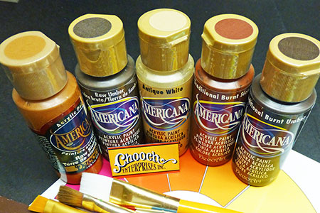 Chooch 512 Weathering Earthtones Acrylic Paints (Set of 5)
