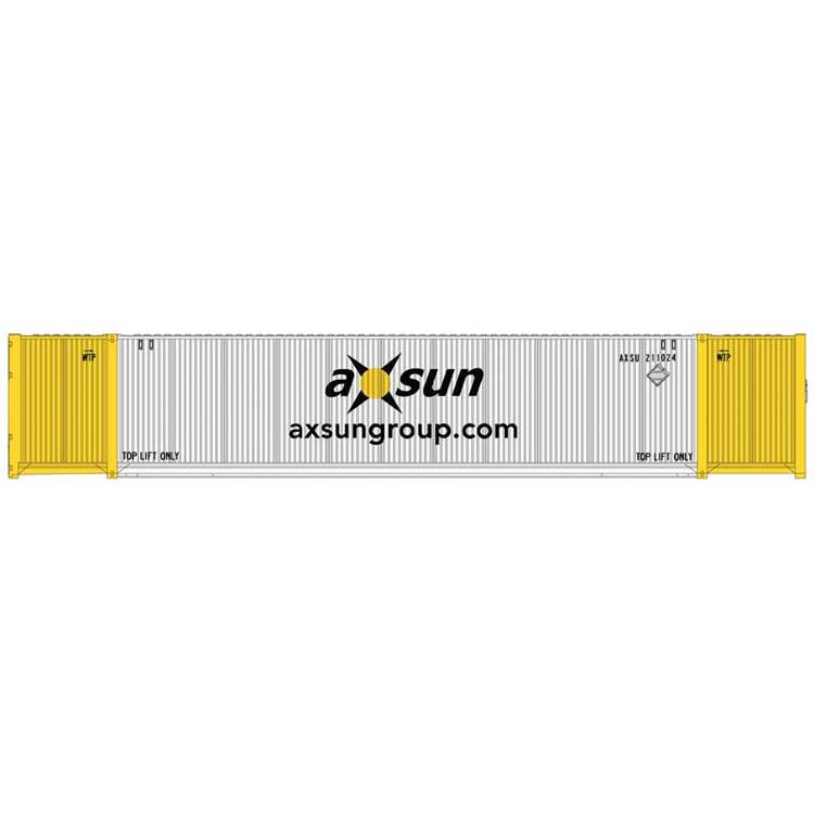 Atlas 20005950 HO Axsun 53' CIMC Cargo Container Set #2 (Pack of 3)