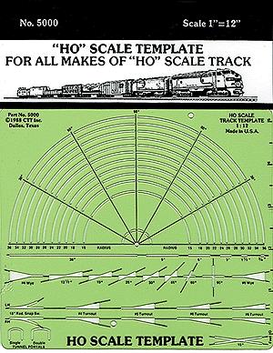 CTT 5000 HO Scale Template