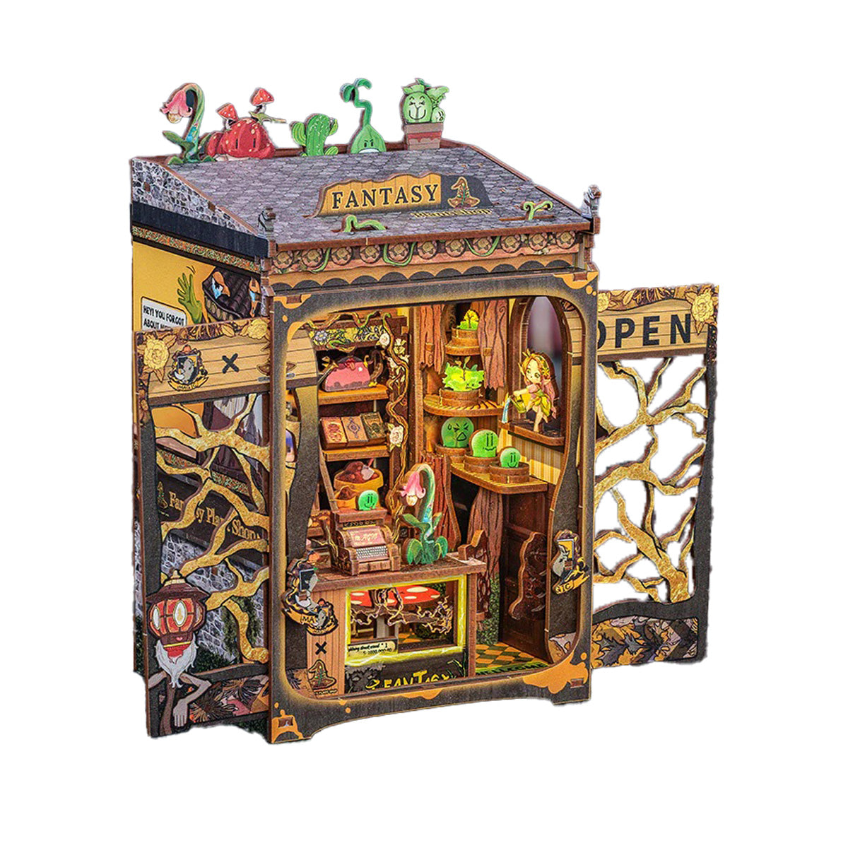 Cutebee MF03 Fantacy Plant Shop DIY Book Nook Kit