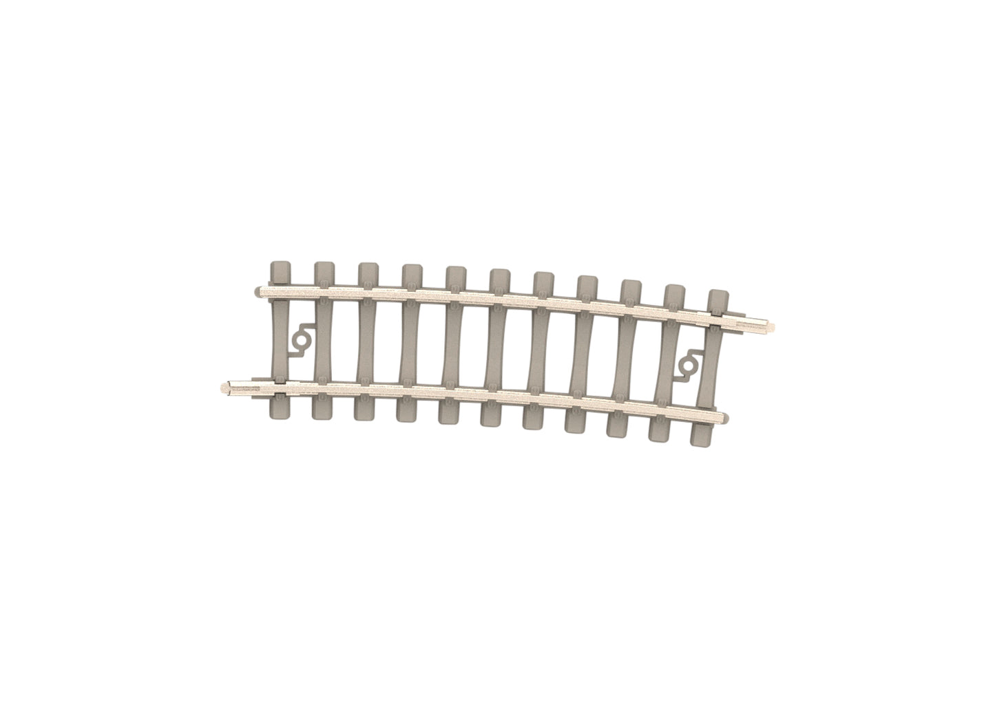 Trix 14514 Minitrix 14-1/8" Radius Curved Track with Concrete Ties