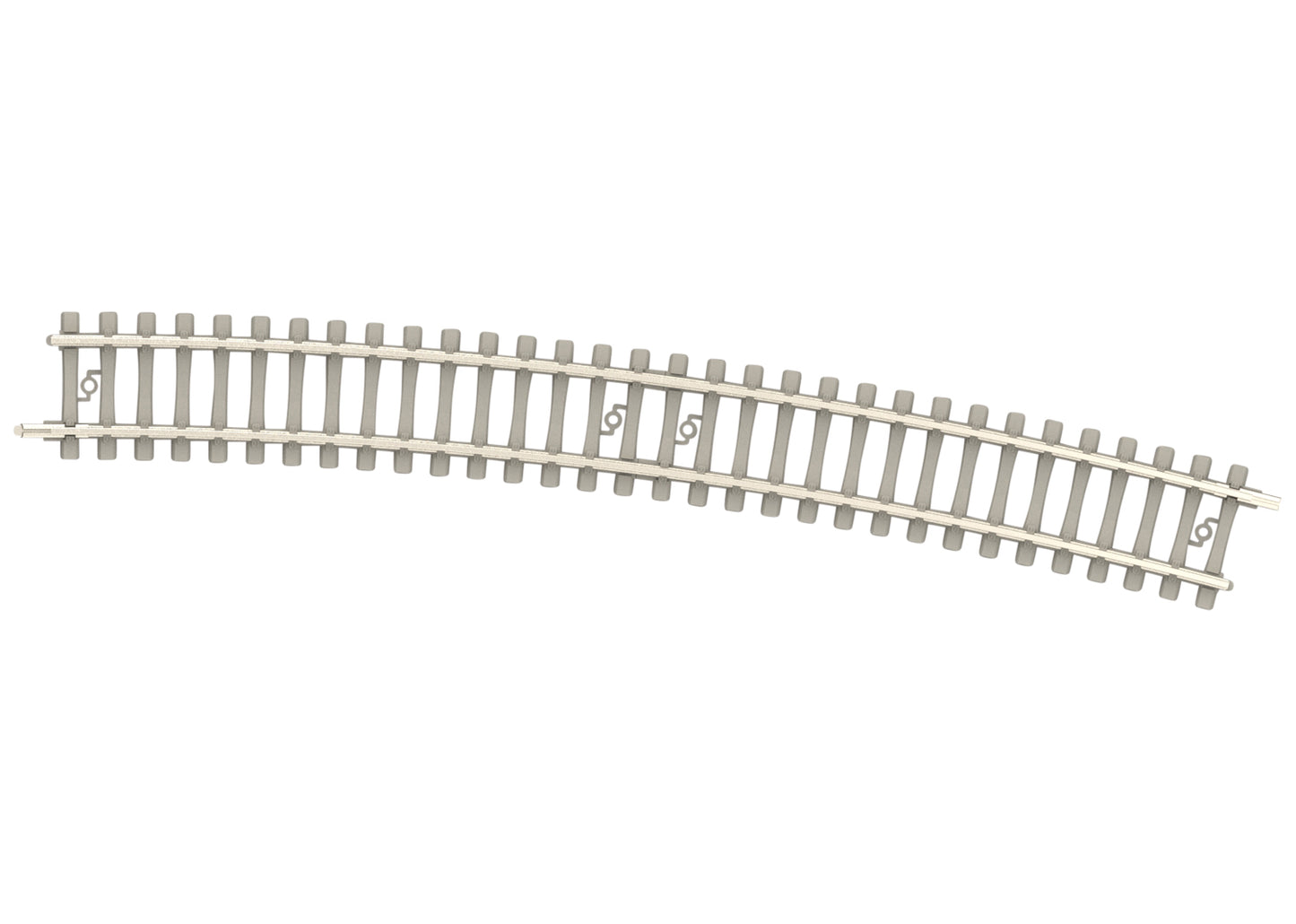 Trix 14518 Minitrix 19-3/8" Radius Curved Track with Concrete Ties