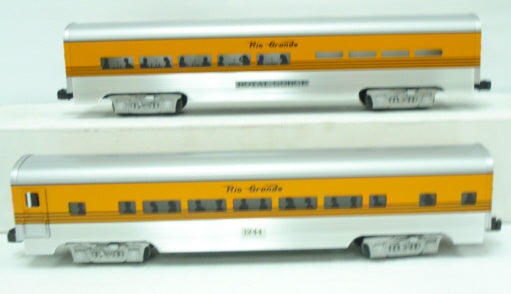 Lionel 6-39185 O Gauge Rio Grande Aluminum Passenger Car (Pack of 2) LN/Box