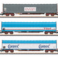Marklin 82427 Z French State Railways Rils Sliding Tarpaulin Car (Set of 3)