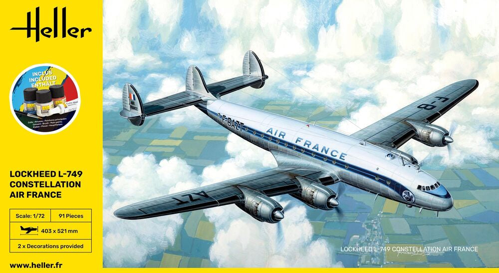 Heller 56310 1:72 Lockheed L-749 Constellation A.F. Starter Kit