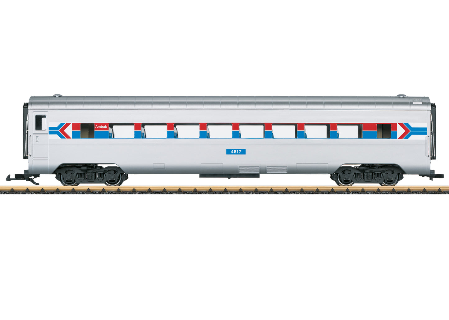 LGB 36602 G Amtrak Coach Passenger Car with Interior Lighting #4887
