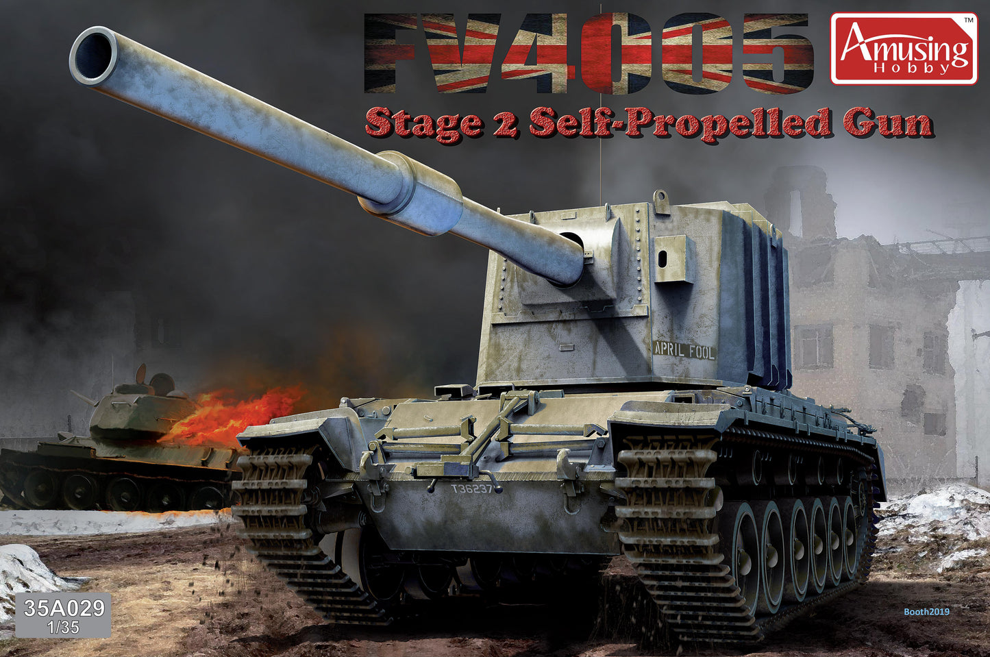 Amusing Hobby 35A029 1:35 Stage 2 Self-Propelled Military Tank Model Kit