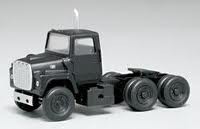 Atlas 1221 HO Scale Ford LNT9000 Black Tractor Cab