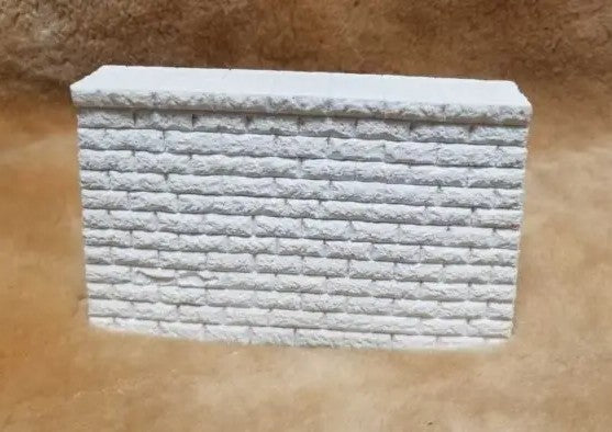 Pre-Size 655 O Dressed-Stone Double-Track Bridge Pier