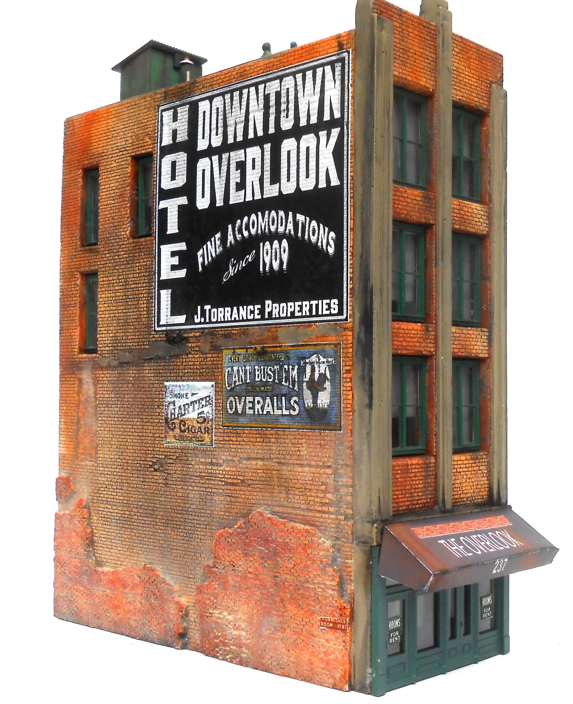 Downtown Deco 1068 HO Downtown Overlook Hotel Building Kit