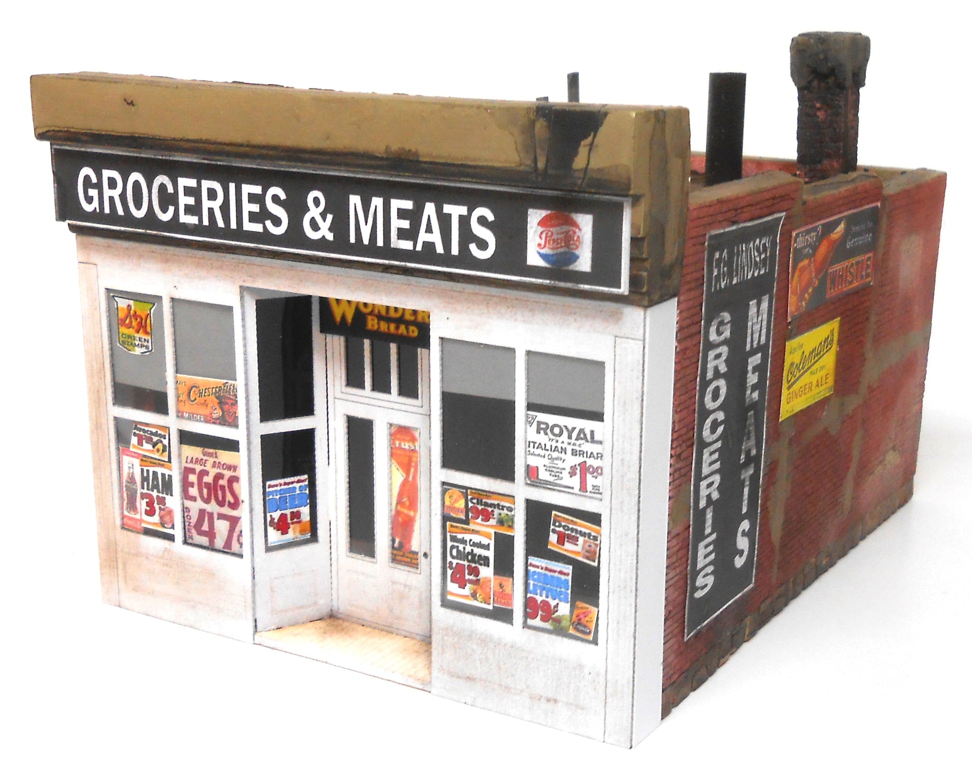 Downtown Deco DD58 O Lindsey's Grocery Building Kit