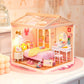 Robotime DW016 Rolife Lovely Pink Bedroom DIY Miniature House