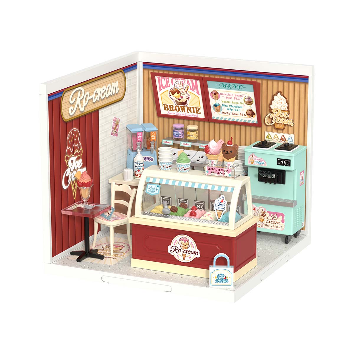 Robotime DW018B Rolife Flavorful Ice Cream DIY Miniature House