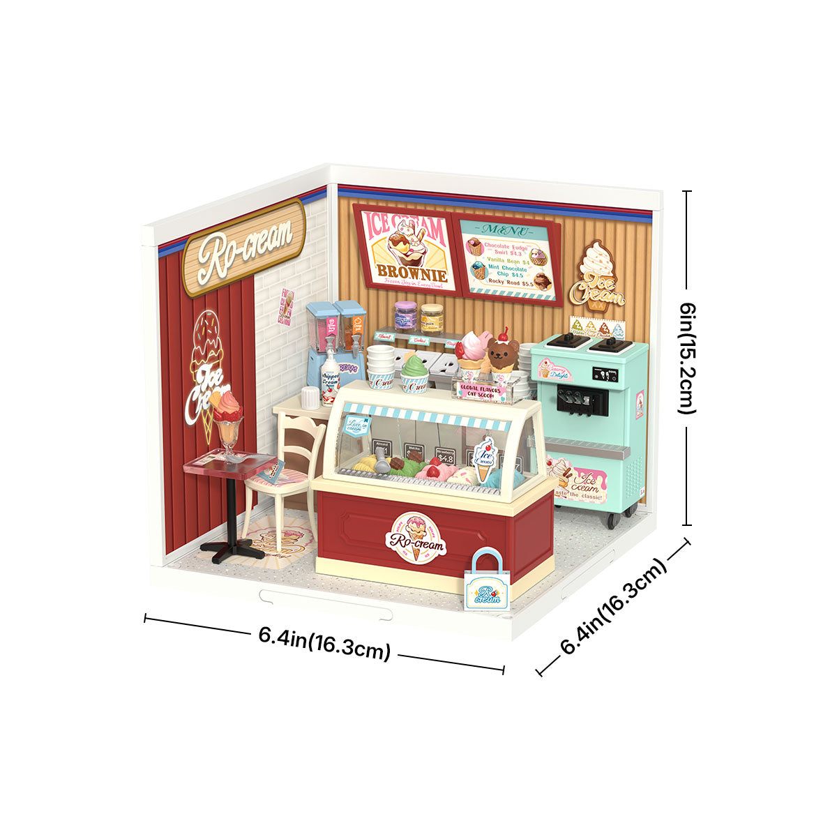 Robotime DW018B Rolife Flavorful Ice Cream DIY Miniature House