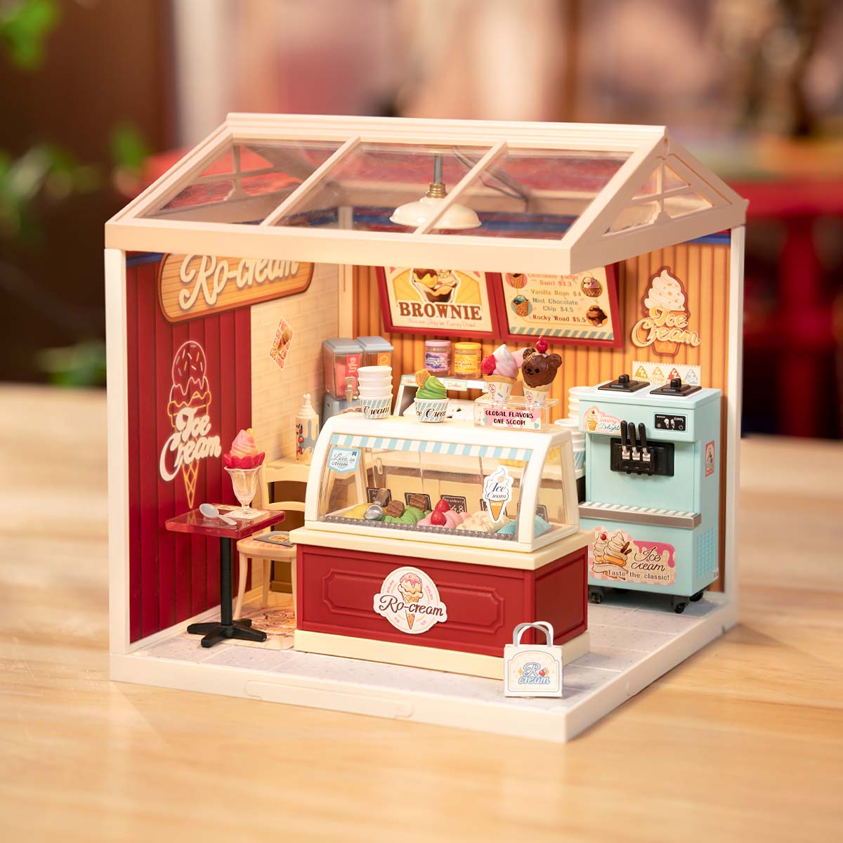 Robotime DW018B Rolife Flavorful Ice Cream DIY Miniature House