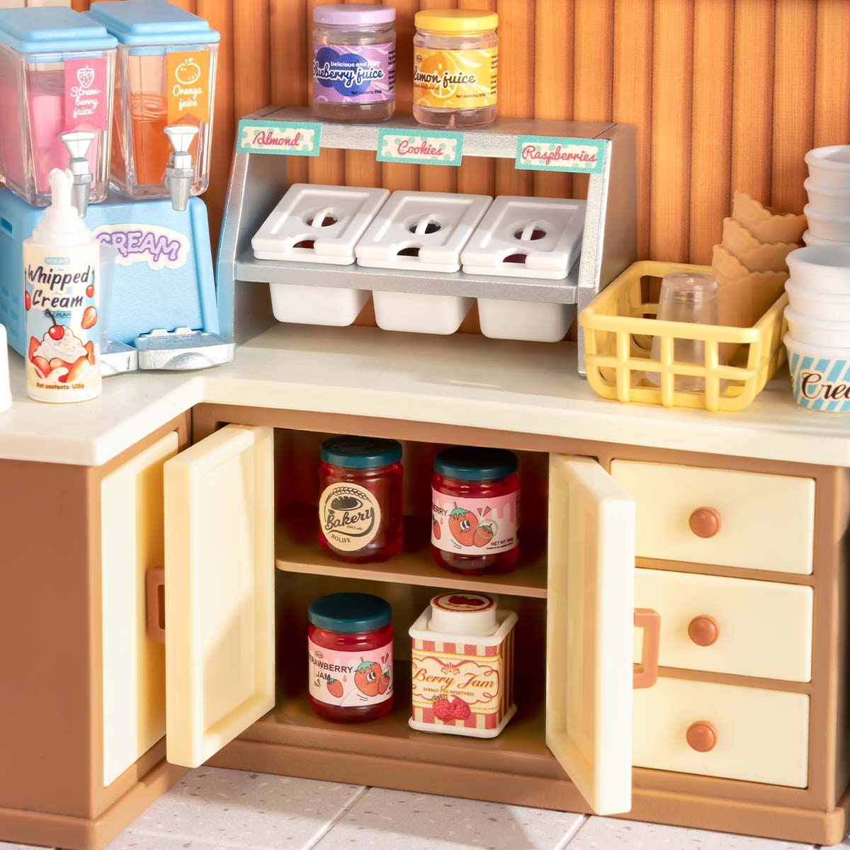Robotime DW018B Rolife Flavorful Ice Cream DIY Miniature House