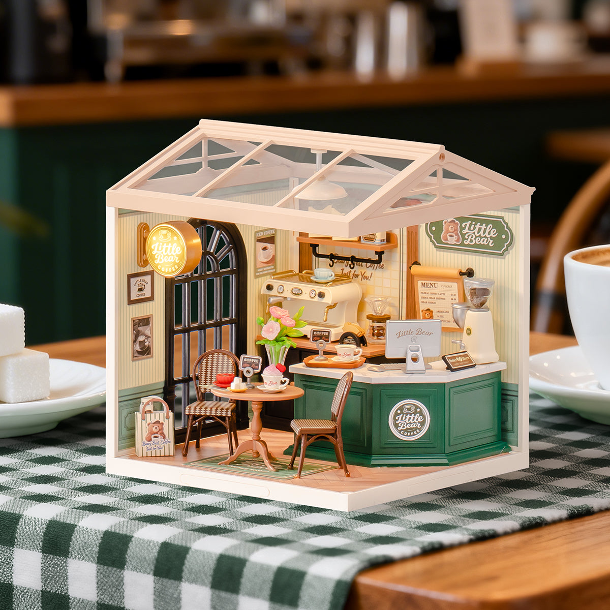 Robotime DW028 Rolife Perfect Romance Cafe DIY Miniature House