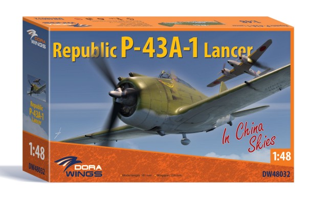 Dora Wings DW48032 1:48 China Skies Republic P43A1 Lancer Aircraft Plastic Kit