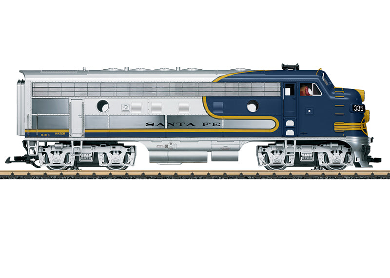 LGB 20585 G Santa Fe Bluebonnet F7A Diesel Locomotive #335