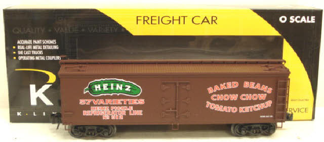 K-Line K742-5205 O Gauge Heinz Baked Beans Reefer Car LN/Box