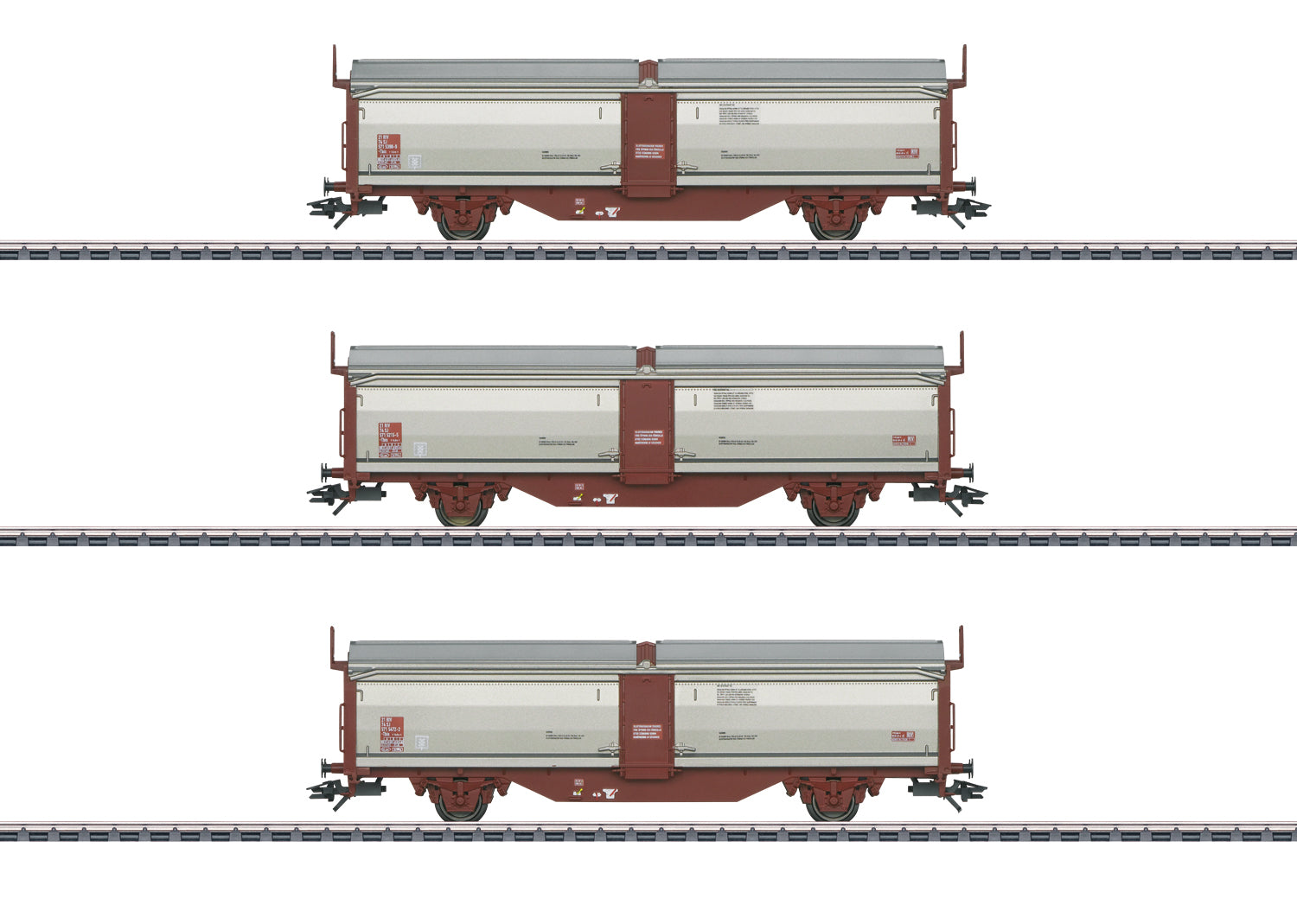 Marklin 47303 HO SJ Type Tbis Sliding Roof/Wall Freight Car (Pack of 3)