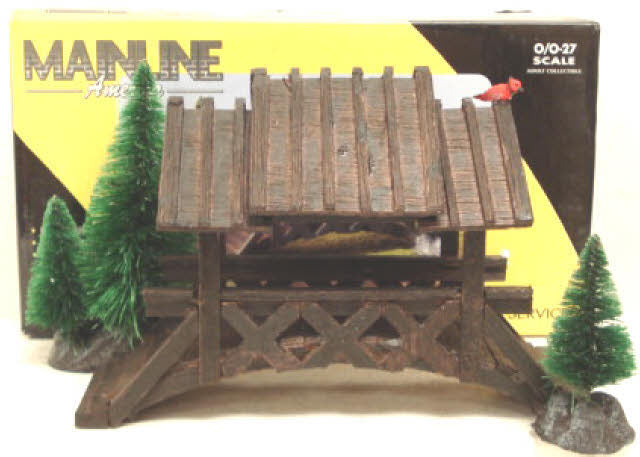 K-Line K-418304 Wooden Bridge with Trees LN/Box