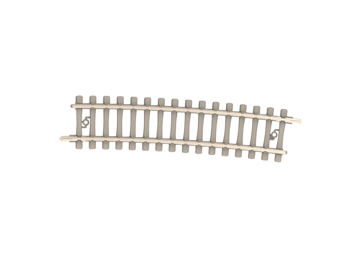 Trix 14515 Minitrix 19-3/8" Radius Curved Track with Concrete Ties