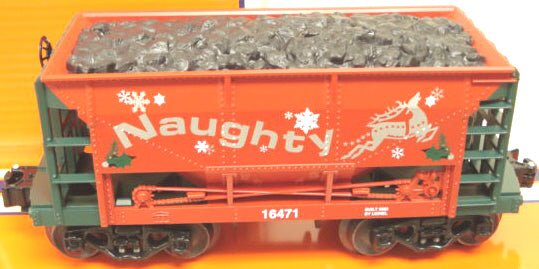 Lionel 6-16470 Naughty and Nice Ore Car (Set of 2) NIB