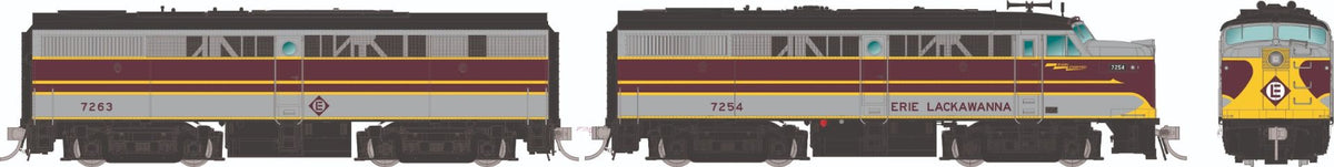 Rapido Trains 037547 HO EL ALCo FA-1 + FB-1 Diesel Locomotive #7254 + #7263