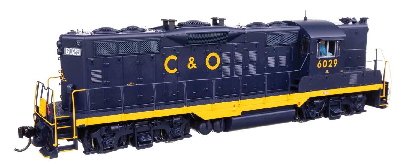 Walthers 920-42727 HO C&O Phase II EMD GP9 Diesel Locomotive Sound and DCC #6029
