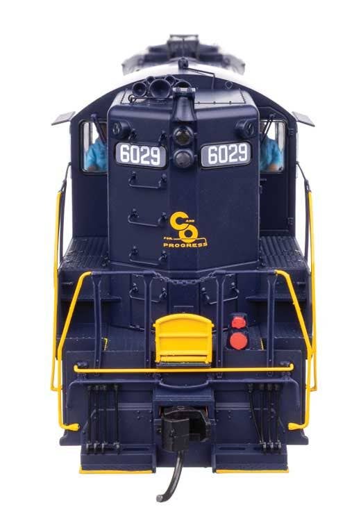 Walthers 920-42727 HO C&O Phase II EMD GP9 Diesel Locomotive Sound and DCC #6029