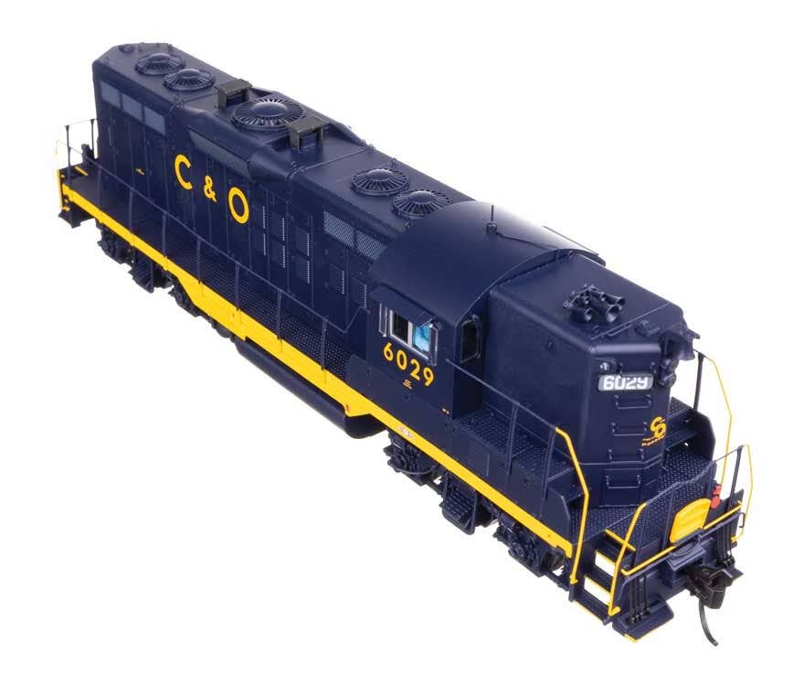 Walthers 920-42727 HO C&O Phase II EMD GP9 Diesel Locomotive Sound and DCC #6029