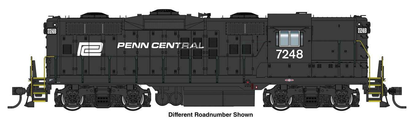 Walthers 920-49731 HO PC Phase III EMD GP9 Diesel Locomotive Standard DC #7252