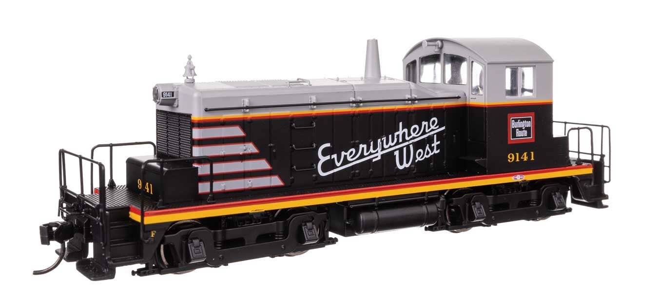 Walthers 910-19240 HO CBQ EMD SW1 Diesel Locomotive ESU Sound & DCC #9141