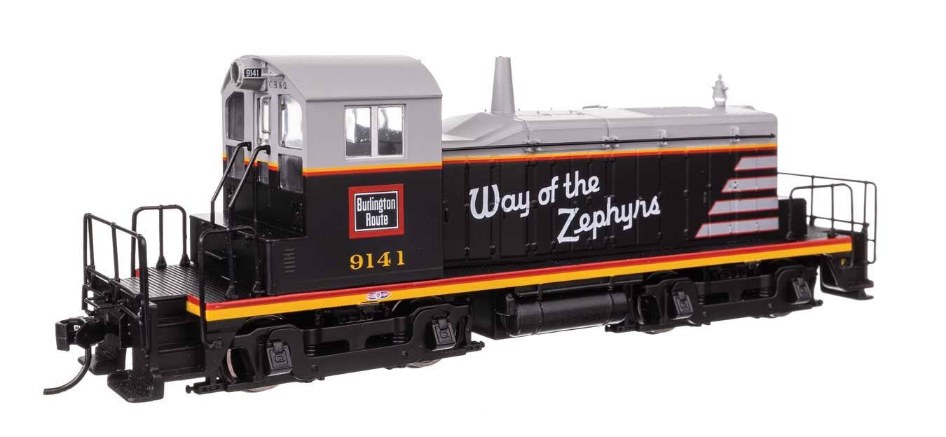 Walthers 910-19240 HO CBQ EMD SW1 Diesel Locomotive ESU Sound & DCC #9141