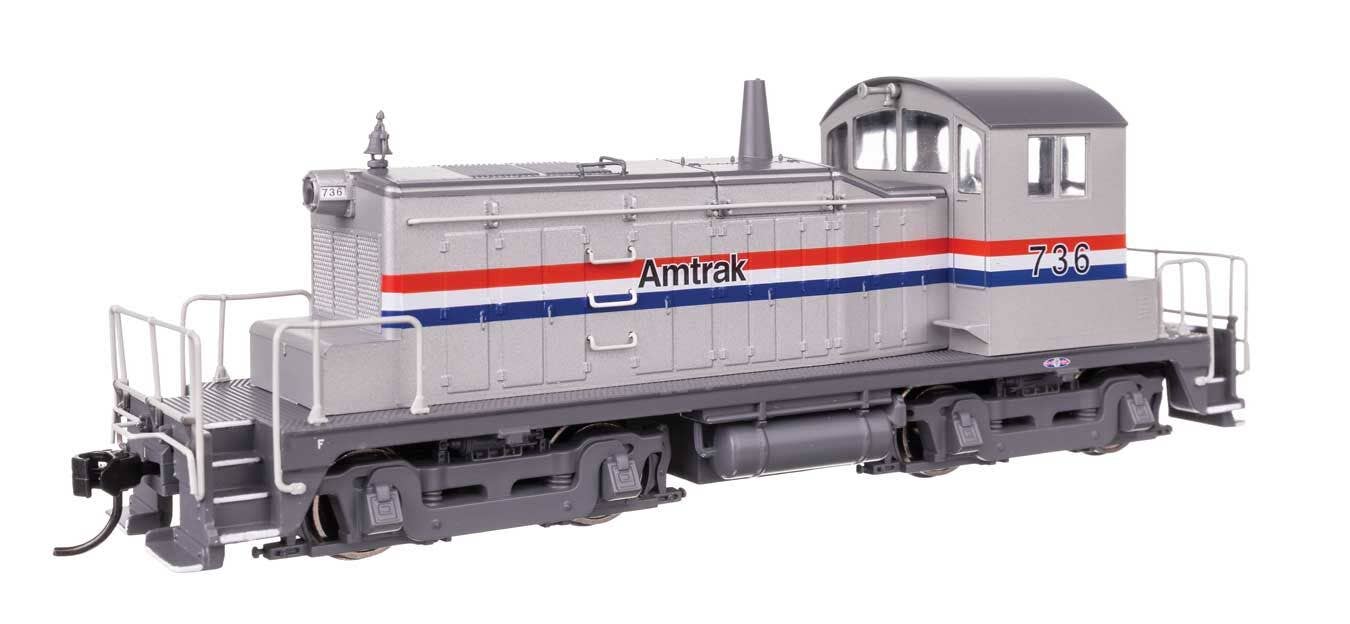 Walthers 910-9237 HO Amtrak EMD SW1 Diesel Locomotive Standard DC #736