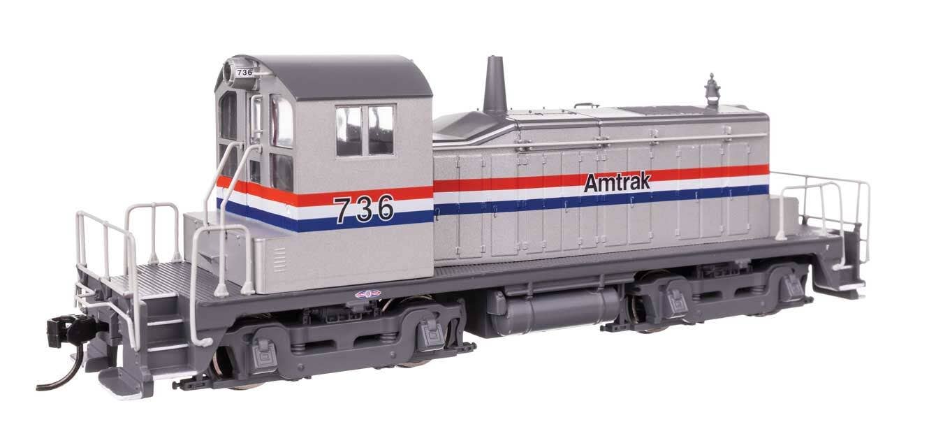 Walthers 910-9237 HO Amtrak EMD SW1 Diesel Locomotive Standard DC #736