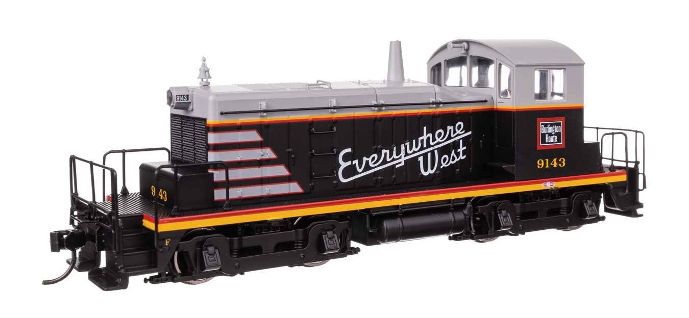 Walthers 910-9241 HO CBQ EMD SW1 Diesel Locomotive Standard DC #9143