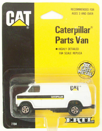 Ertl 7704 1:64 Scale Diecast Caterpillar Parts Van
