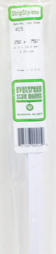 Evergreen Scale Models 415 .250" x .750" x 24" Polystyrene Strips (Pack of 2)