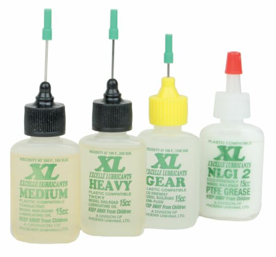 Phoenix Unlimited 9012 O-G XL Model Train Lube Kit - 15 ml. Bottle (Set of 4)