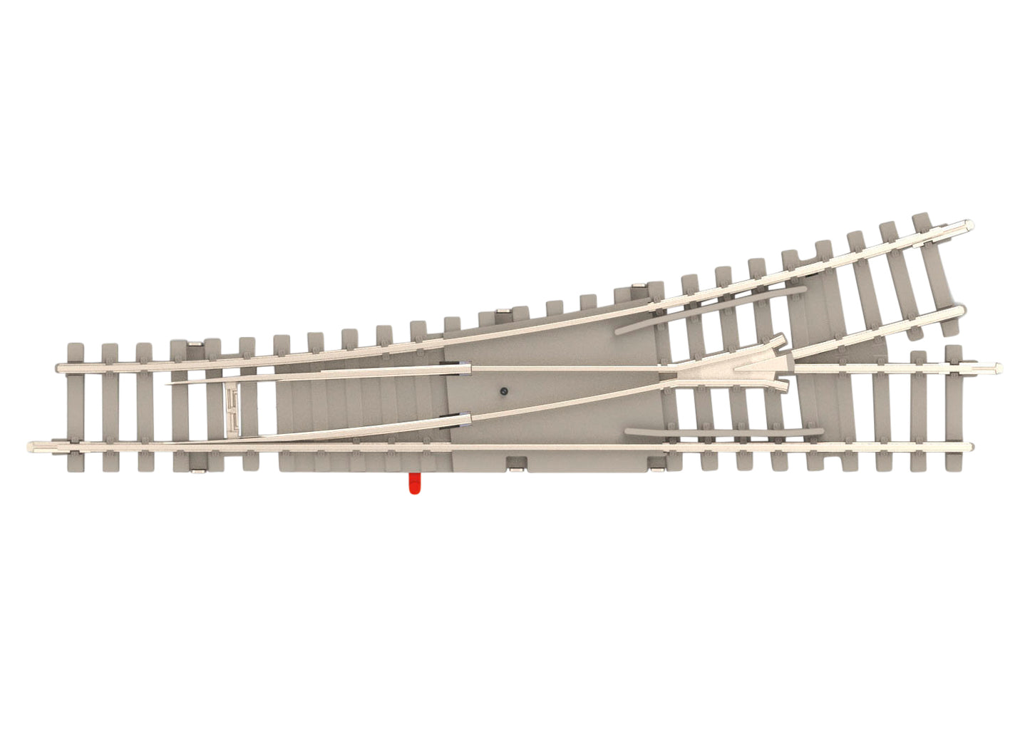 Trix 14538 Minitrix 4-7/16" Radius Left Turnout with Concrete Ties