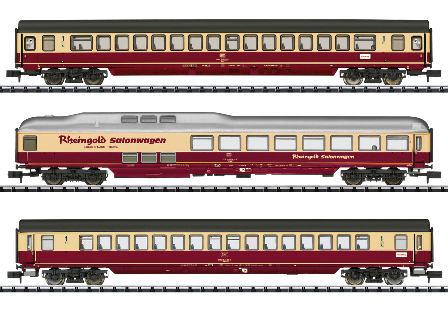 Minitrix 18715 N DB Special TEE Express Train Passenger Car (Set of 3)